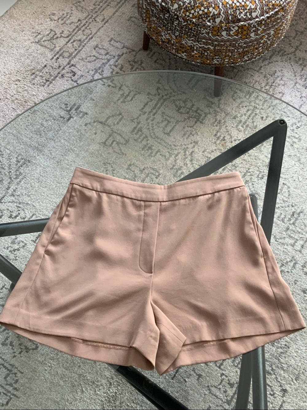 Babaton High-Rise Tan Tailored Shorts 10